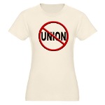 Anti-Union Organic Women's Fitted T-Shirt