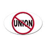 Anti-Union Sticker (Oval)