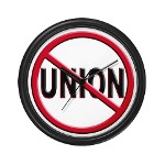 Anti-Union Wall Clock