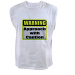 WARNING: Approach With Caution Men's Sleeveless Tee