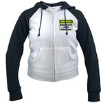 Approach With Caution Women's Raglan Hoodie