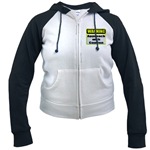 WARNING: Approach With Caution Women's Raglan Hoodie