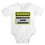 WARNING: Approach With Caution Infant Bodysuit