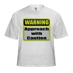 WARNING: Approach With Caution Kids T-Shirt