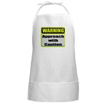 WARNING: Approach With Caution BBQ Apron