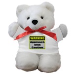 WARNING: Approach With Caution Teddy Bear