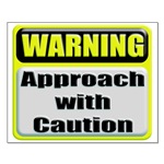 WARNING: Approach With Caution Small Poster