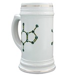 Caffeine Molecule Beer Stein
