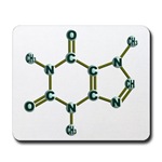 Caffeine Molecule Mousepad 