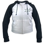 Caffeine Molecule Women's Raglan Hoodie