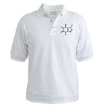 Caffeine Molecule Golf Shirt