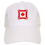 Canadian Biker Cross Baseball Style Cap