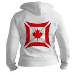 Jr. Hoodie Featuring the Canadian Flag Biker Maltese Iron Chopper Cross