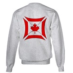 Sweatshirt Featuring the Canadian Flag Biker Maltese Iron Chopper Cross