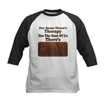 Chocolate Therapy Kids Baseball Jersey