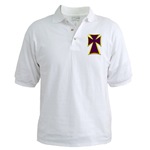 Christian Biker Cross Golf Shirt