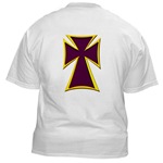 Christian Biker Cross White T-Shirt   