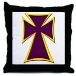 Christian Biker Cross Throw Pillow