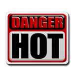 DANGER: HOT! Mousepad 