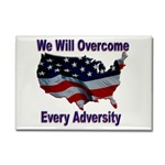 Overcome Adversity Rectangle Magnet
