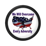Overcome Adversity Wall Clock