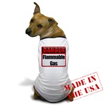 Danger: Flammable Gas Dog T-Shirt