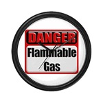 DANGER: Flammable Gas Industrial 3D Metal Style Danger Warning Sign