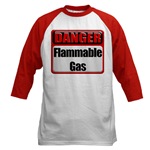 Danger: Flammable Gas Baseball Jersey
