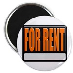 For Rent Sign Magnet