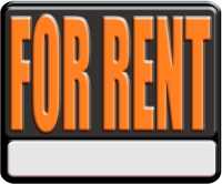 For Rent 3D Industrial Metal Style Sign