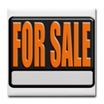 For Sale Sign Tile Coaster