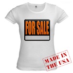 For Sale Sign Jr. Baby Doll T-Shirt