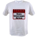 DANGER: Gas Storage Area Industrial 3D Metal Style Warning Caution Sign