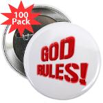 God Rules! 2.25&quot; Button (100 pack)