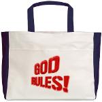 God Rules! Beach Tote