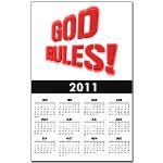 God Rules! Calendar Print