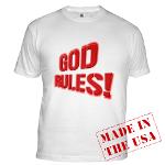 God Rules! Fitted T-Shirt