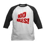 God Rules! Kids Baseball Jersey