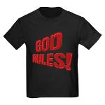 God Rules! Kids Dark T-Shirt