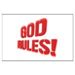 God Rules! Large Poster