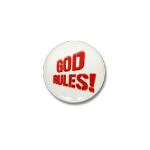 God Rules! Mini Button