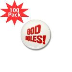 God Rules! Mini Button (100 pack)