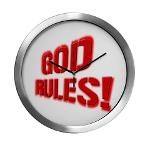 God Rules! Modern Wall Clock