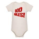 God Rules! Organic Baby Bodysuit