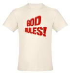 God Rules! Organic Men's Fitted T-Shirt
