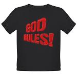 God Rules! Organic Toddler T-Shirt (dark)