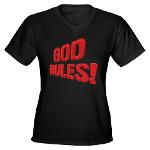 God Rules! Women's V-Neck Dark T-Shirt