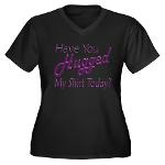 Have You Hugged My Women's Plus Size V-Neck Dark T