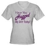 Have You Hugged My Women's V-Neck Dark T-Shirt