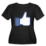 I Like This Women's Plus Size Scoop Neck Dark T-Sh